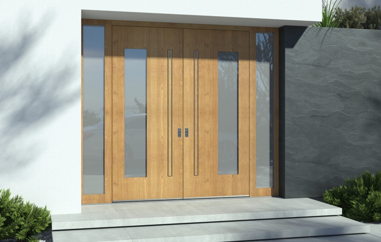 lesena vhodna vrata